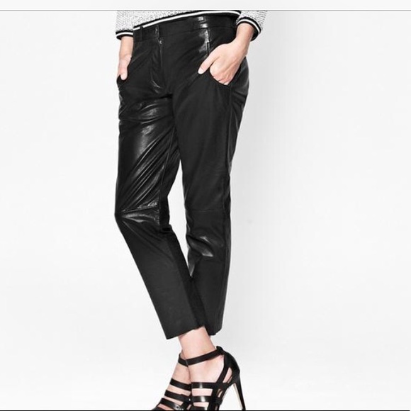 french connection leather pants